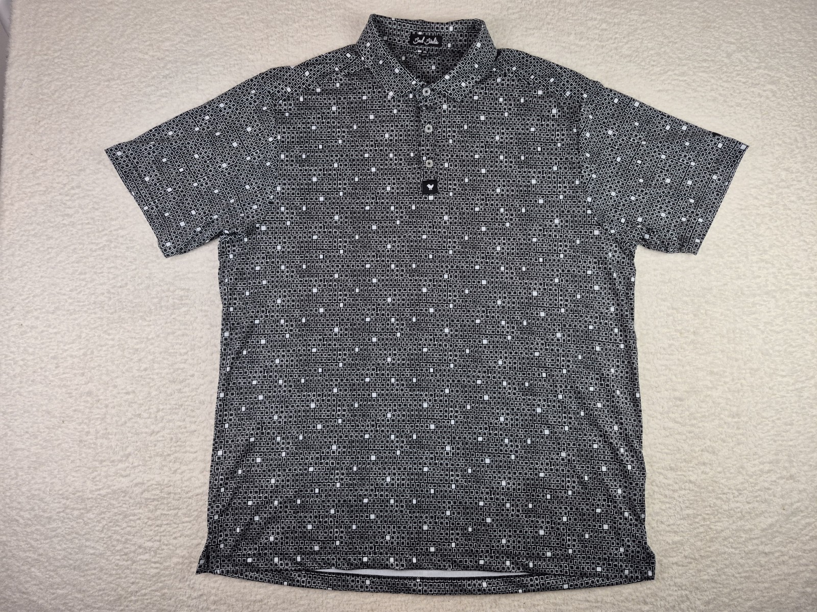Bad Birdie Block Party Core Performance Golf Polo Shirt Short Sleeve Mens 2XL