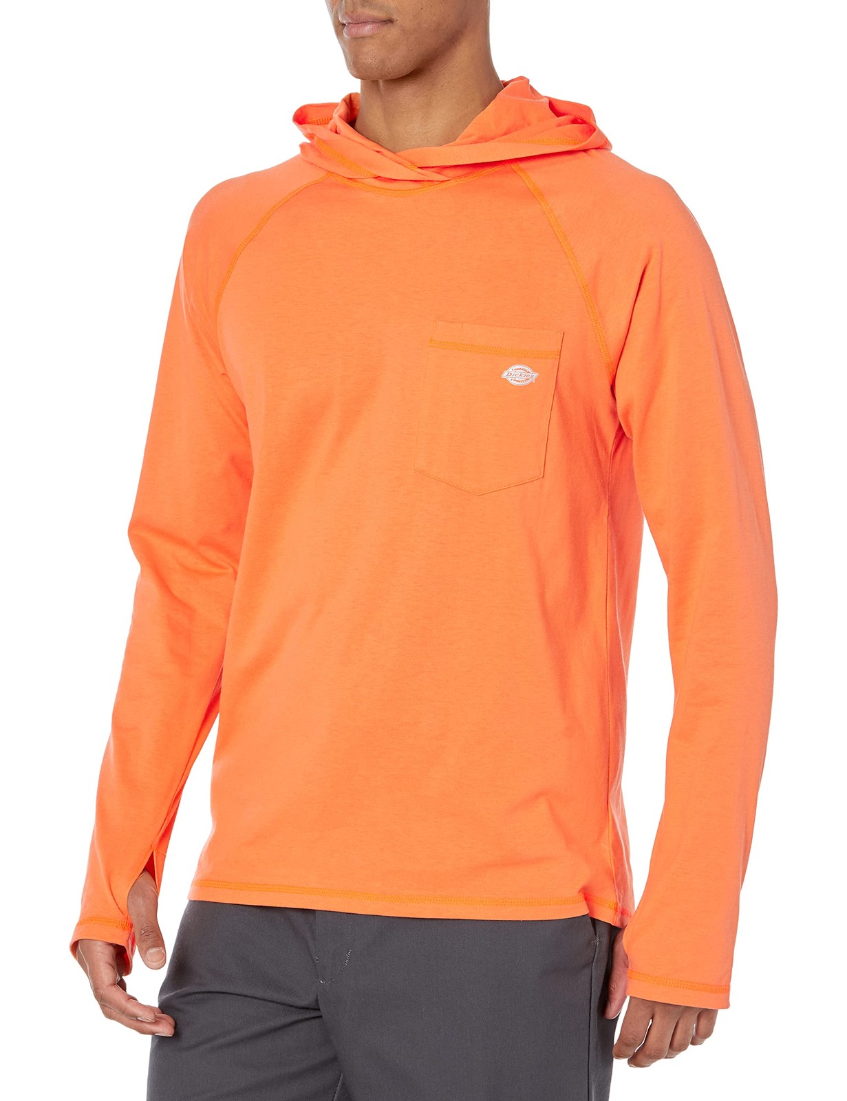 Dickies Mens Temp-iq Long Sleeve Performance Sun Work Utility T Shirt, Bright