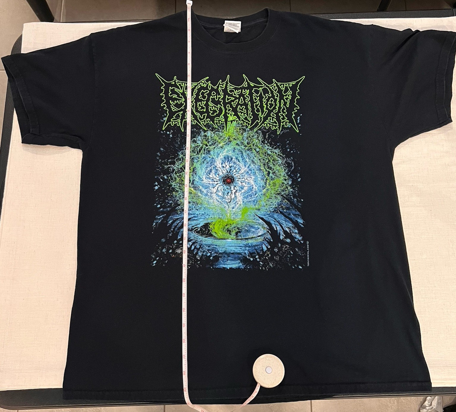 Execration -The Acceptance of Zero Existence XL T Shirt. Lobotomized. Diskord