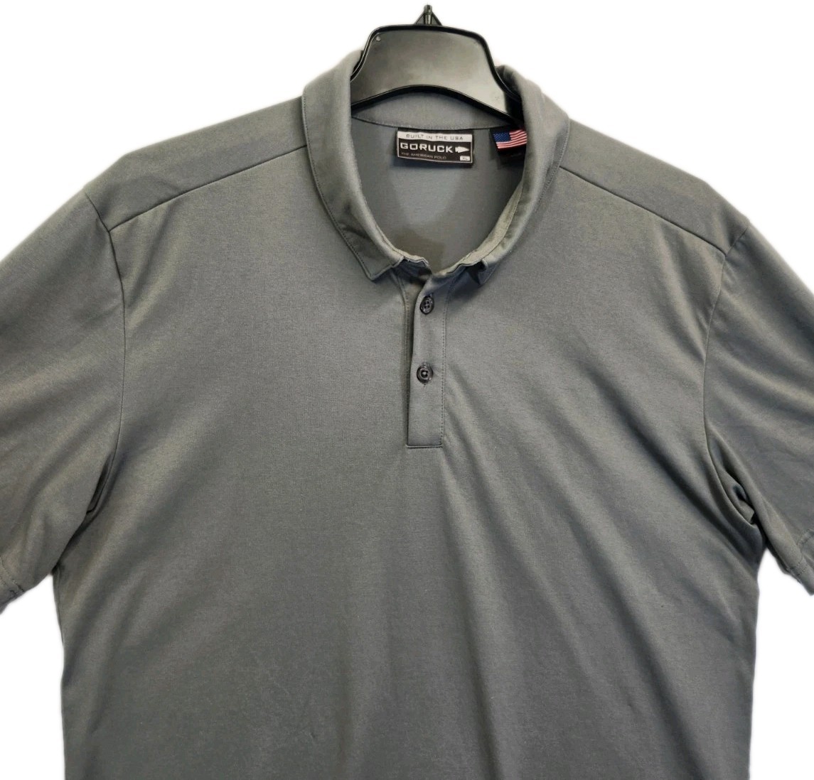 GORUCK American Rucking Polo Shirt Men’s XL Charcoal Gray Performance Tough 365