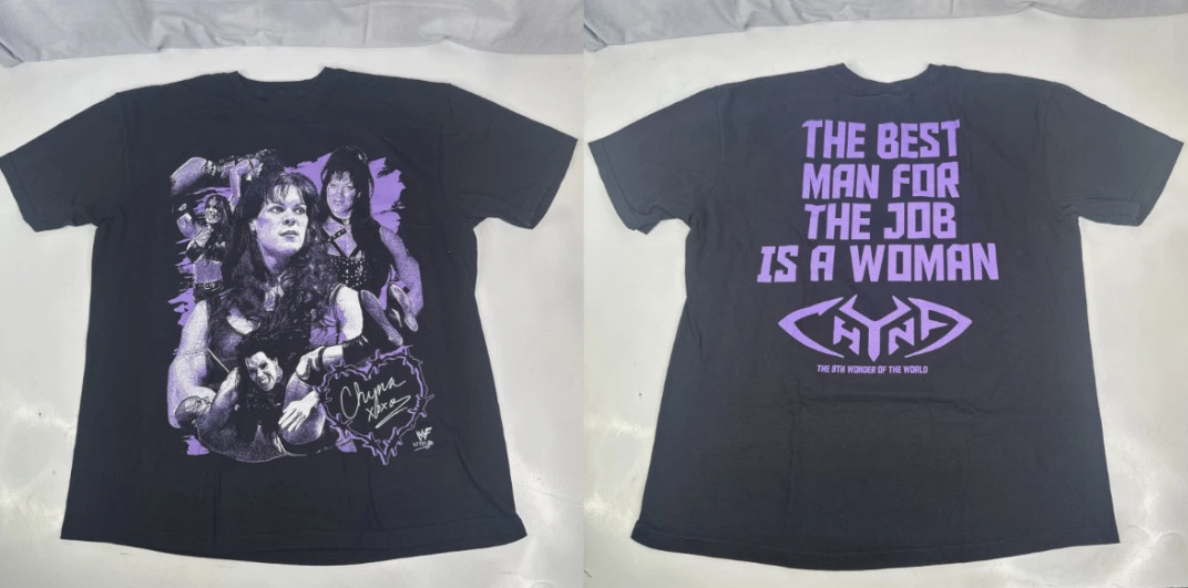 Chyna WWF WWE Wrestling Double Side Graphic Tshirt