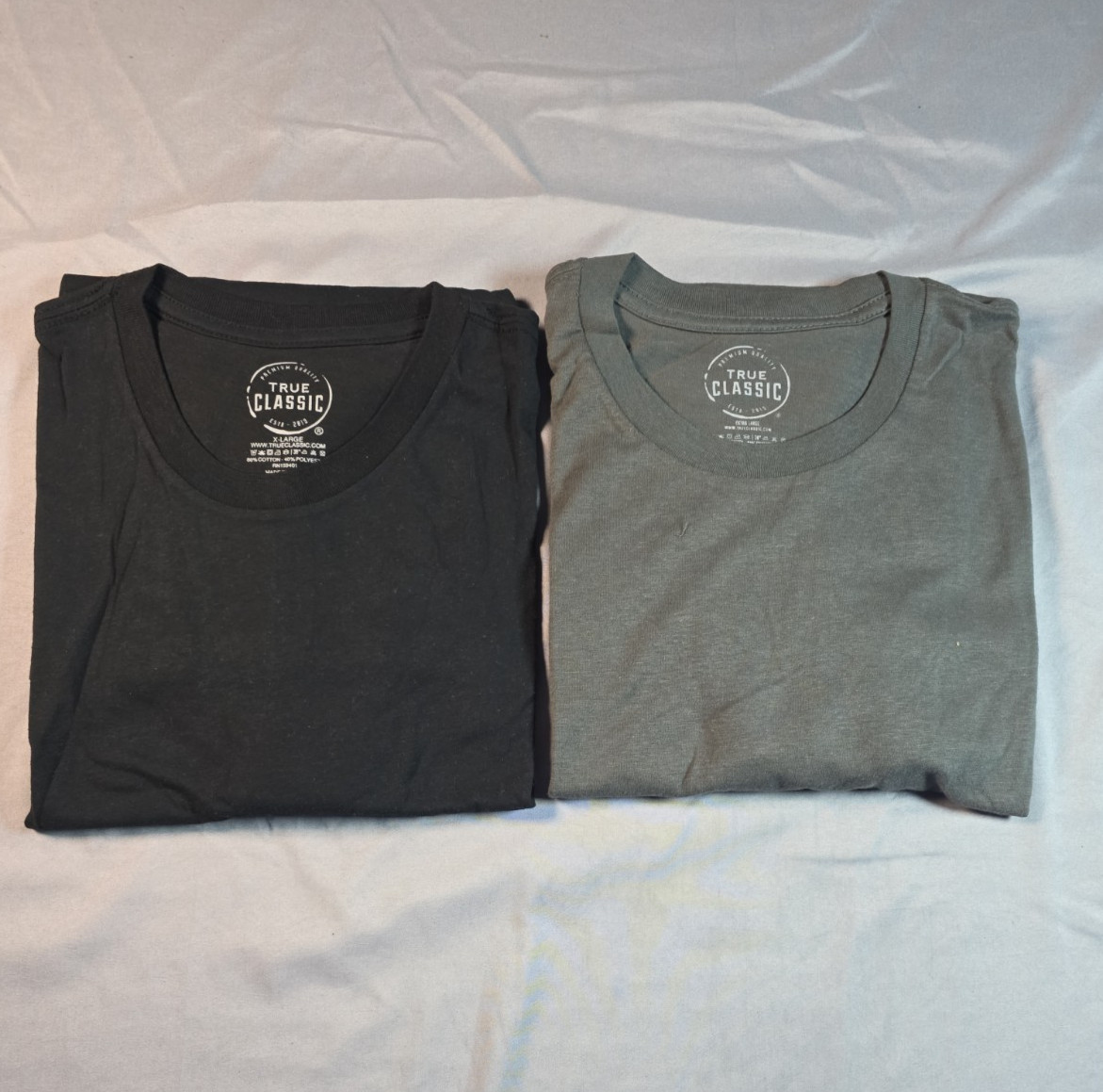 True Classic Crew Neck (2 pack) extra large XL Black & Gray