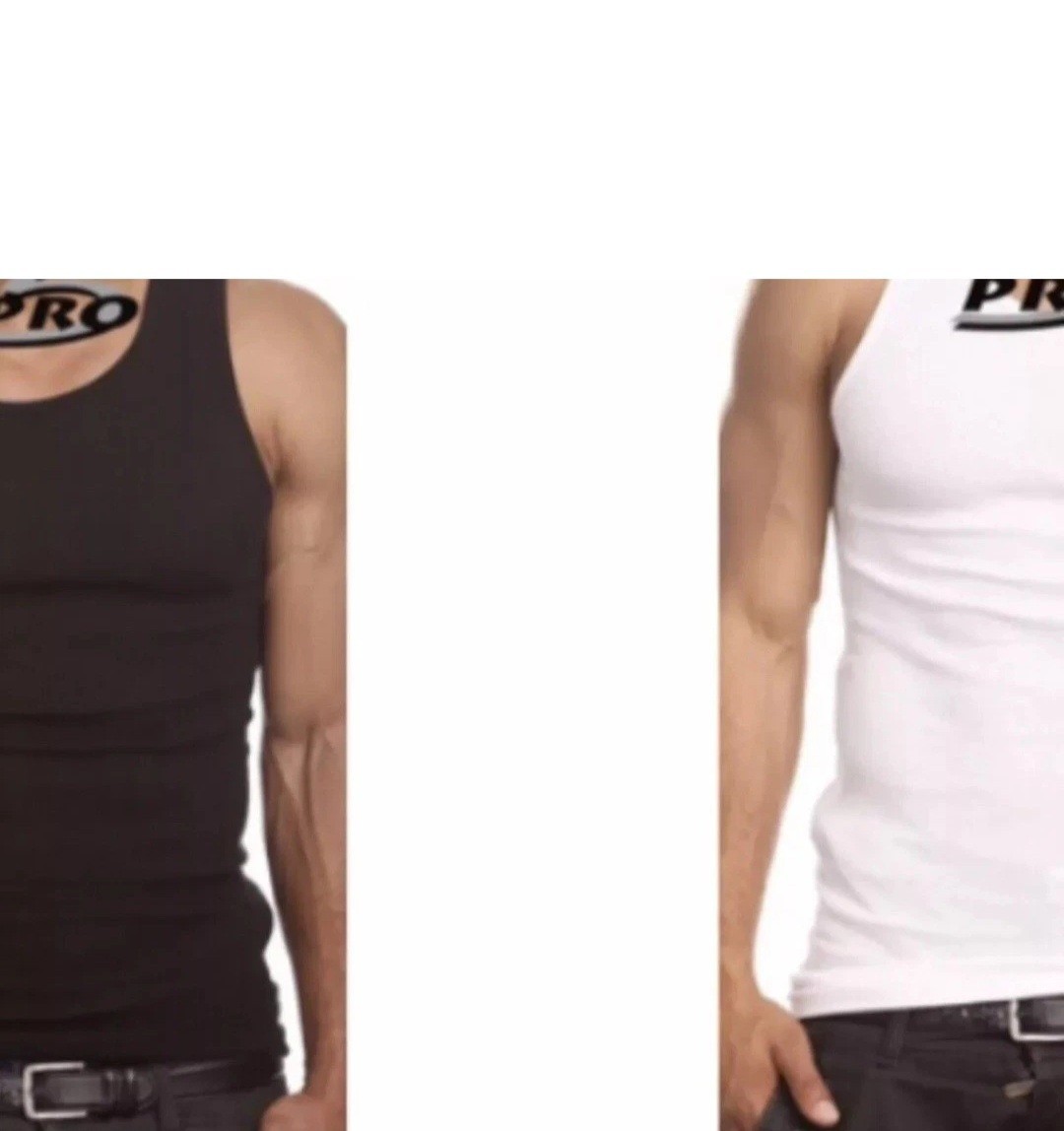 3 PACK PRO 5 MENS A-SHIRTS COTTON UNDER SHIRT WIFE BEATER S-5XL