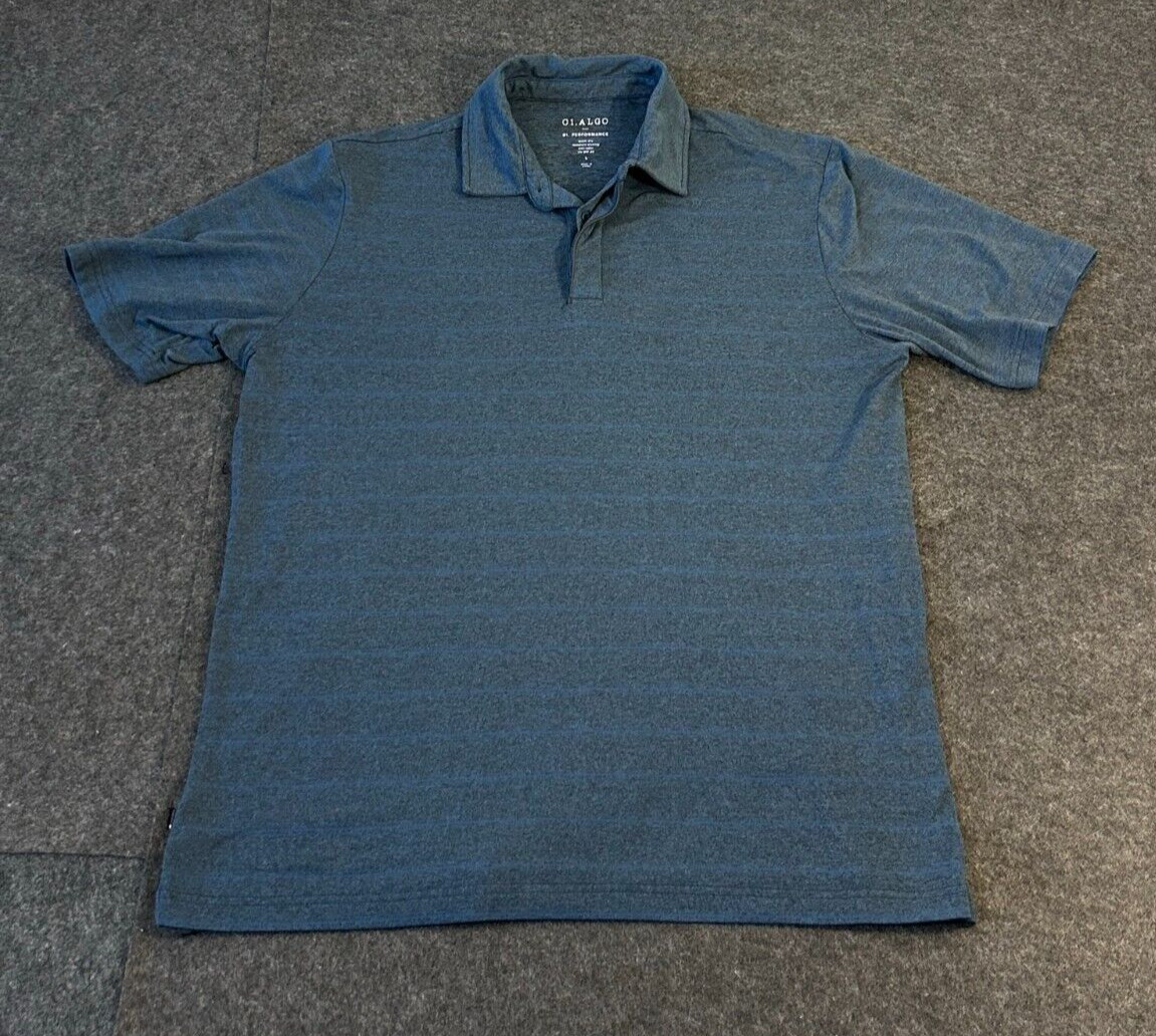 01. ALGO Performance Polo L Golf Quick Dry Moisture Wicking Anti Odor UV SPF40