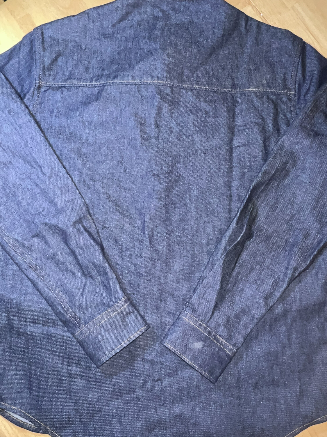 Size 40 Ami Alexandre Mattiussi Denim Overshirt SHIRT BUTTON FRONT L/S NEW