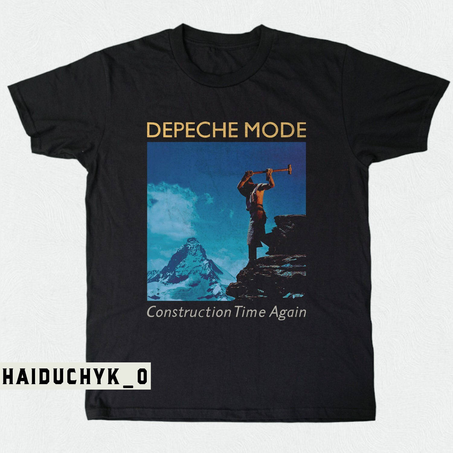 Depeche Mode Construction Time Unisex Black T-shirt Size S-5XL