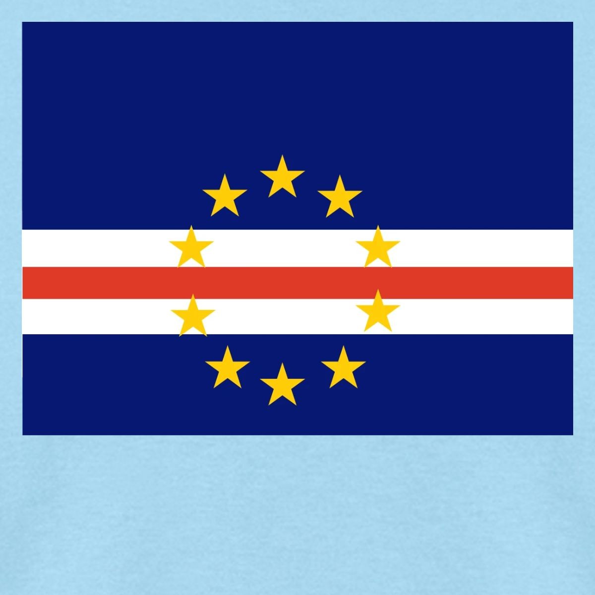 Flag of Cape Verde Soccer Men’s T-Shirt