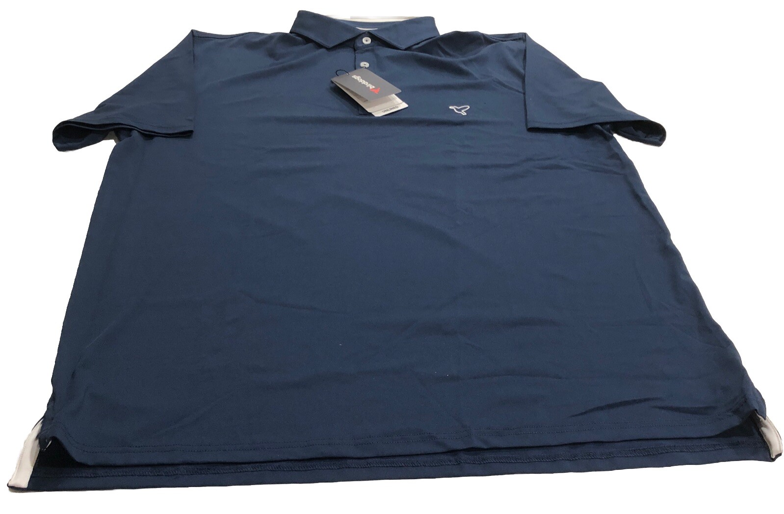 Birddogs Navy Blue 1/4 Button Up Polo Shirt XL