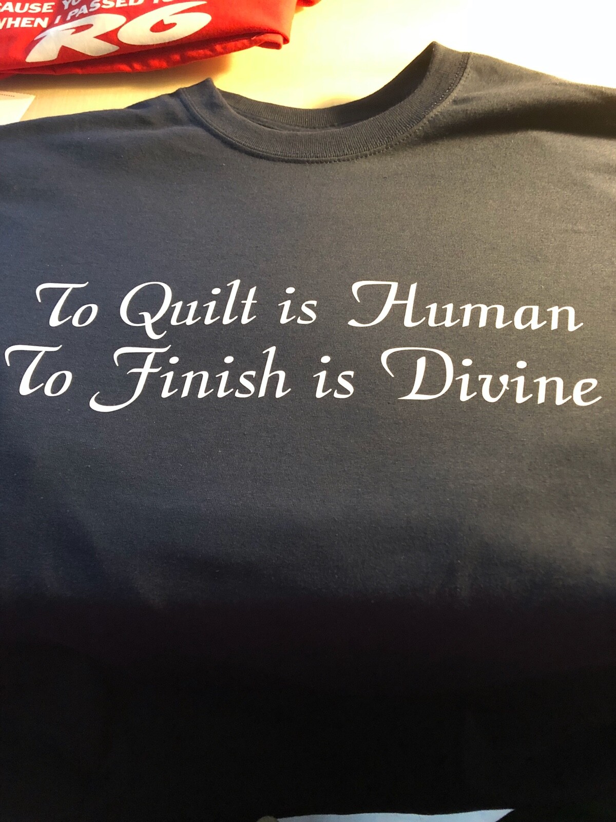 t-shirt To QUILT Human Finish Devine Quilting AQS Fabric custom stitch fat 1/4
