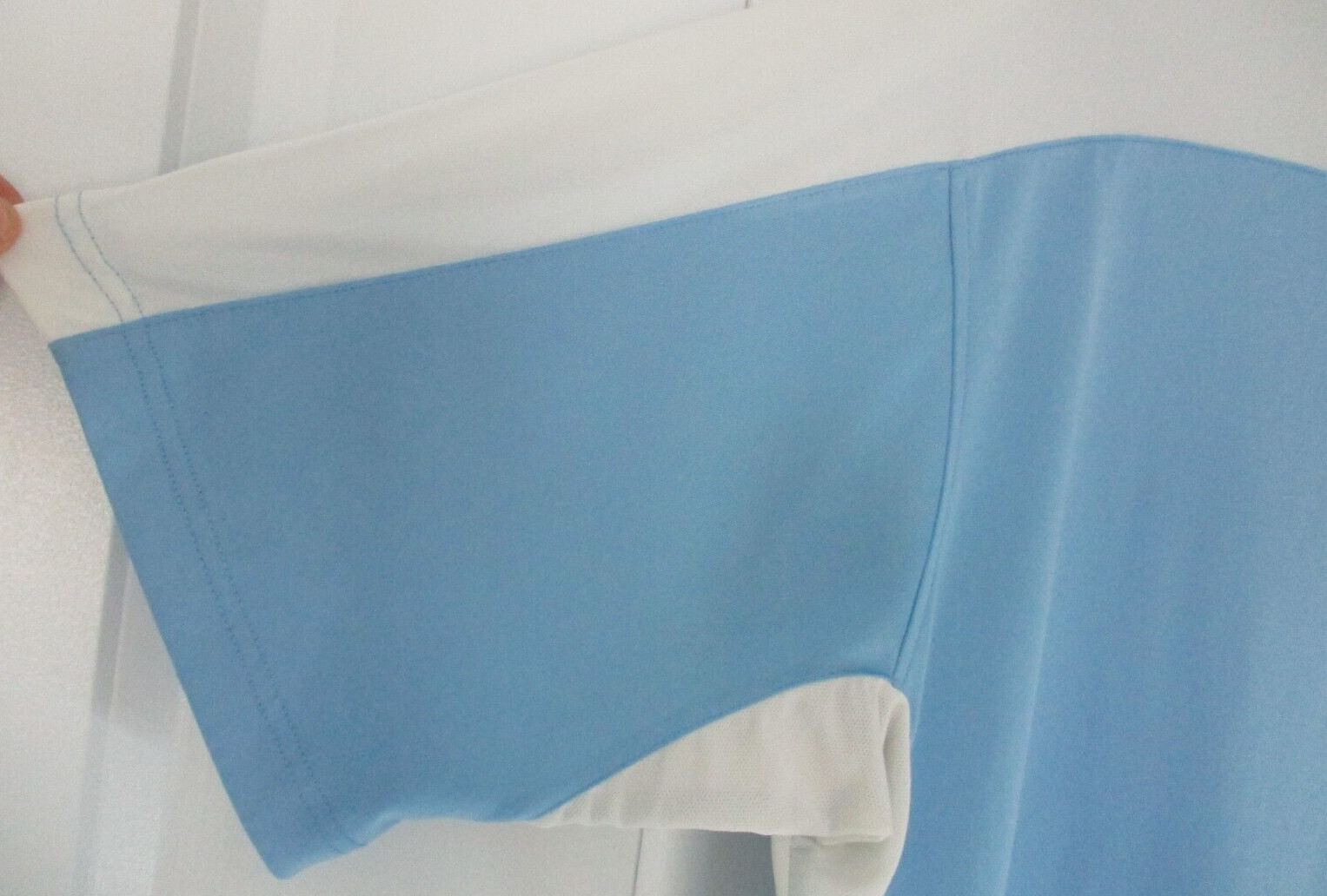 Unknown Brand Men’s Blue w/ White 2XL Golf Polo Shirt Collared Short Sleeve
