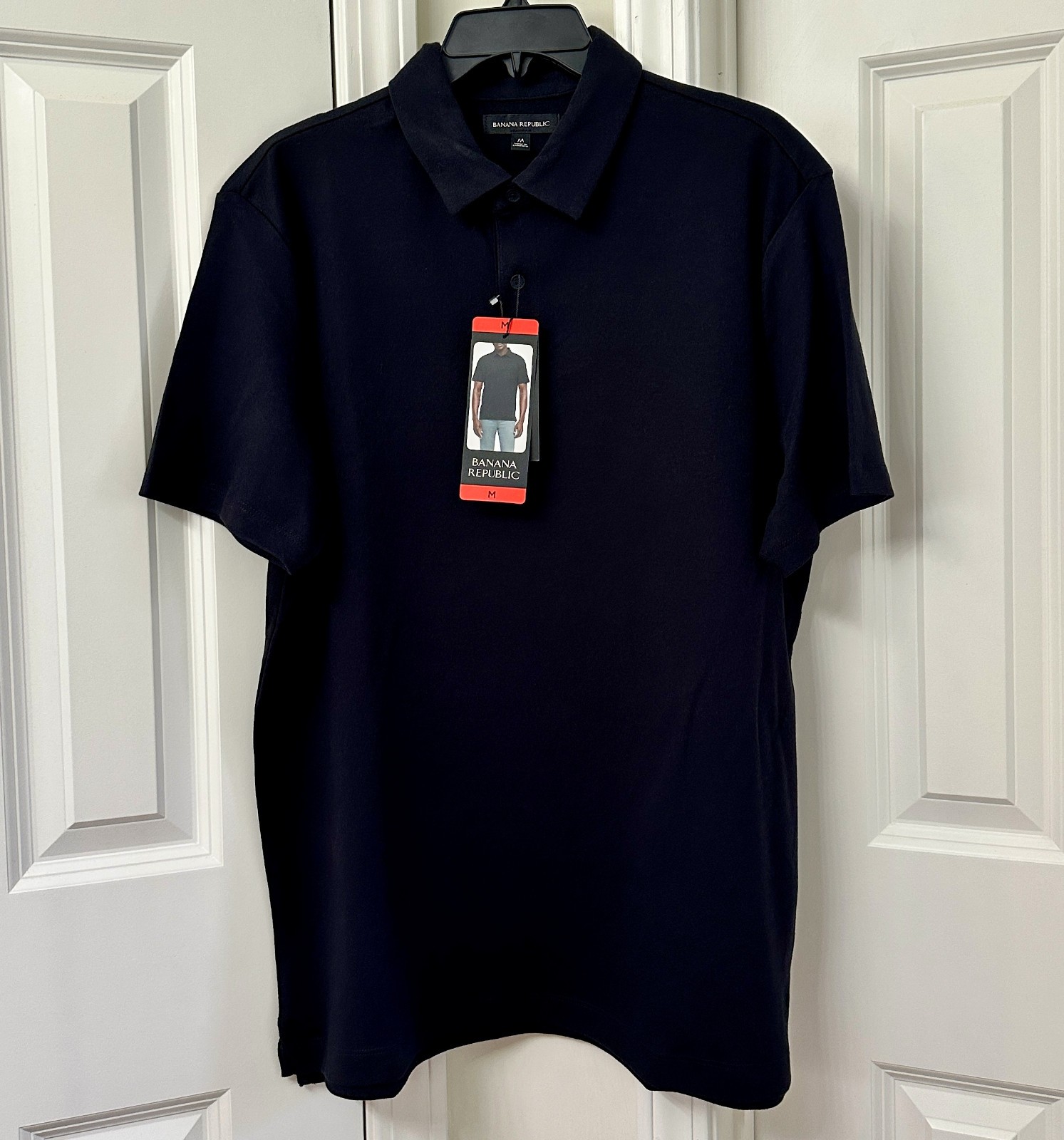 Banana Republic Men’s Luxe Polo, Black