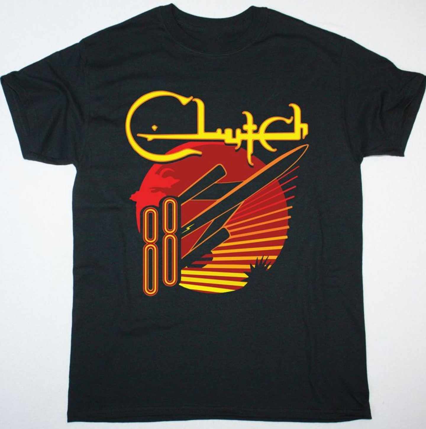 Clutch rock band T-shirt Black short sleeve All Sizes S to 5Xl 2F438