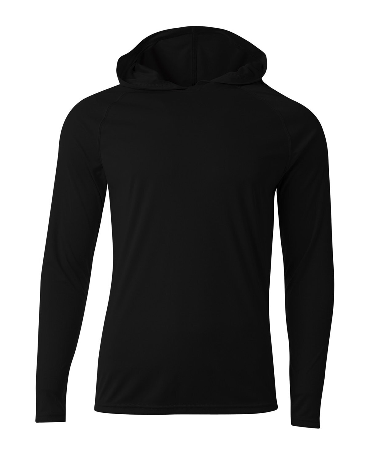 A4 Men’s Cooling Performance Moisture Wicking Long Sleeve Hoodie T Shirt – N3409