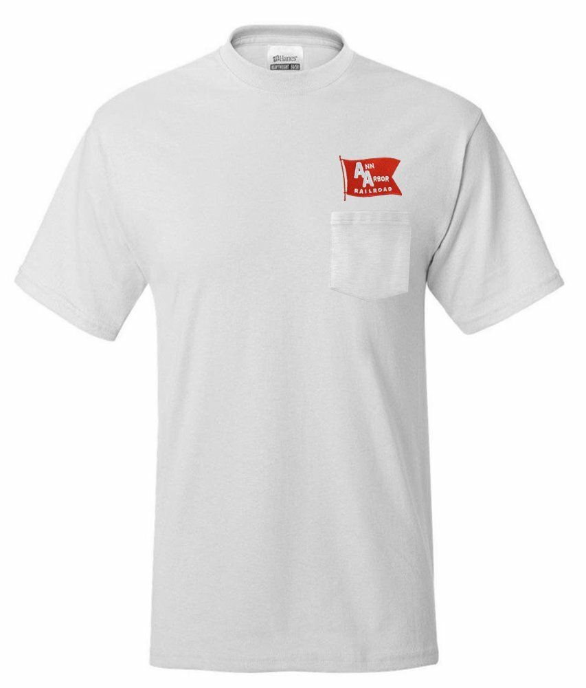 Ann Arbor Railroad Embroidered Pocket Tee [p77]