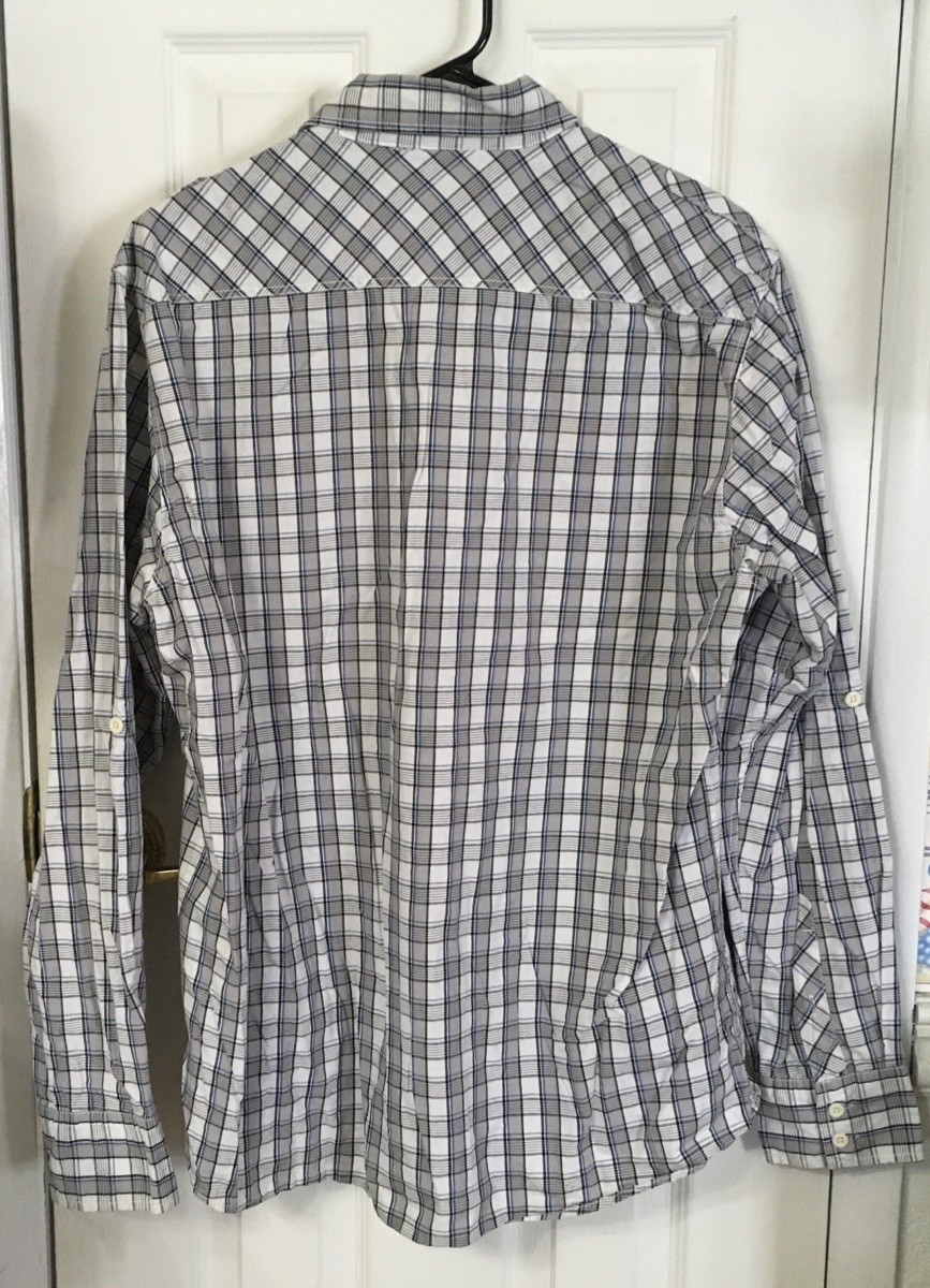 Lot of 5 Men’s Med. Shirts LS Hollister, DNKY ,Carbon, Ron Chereskin, VSKA