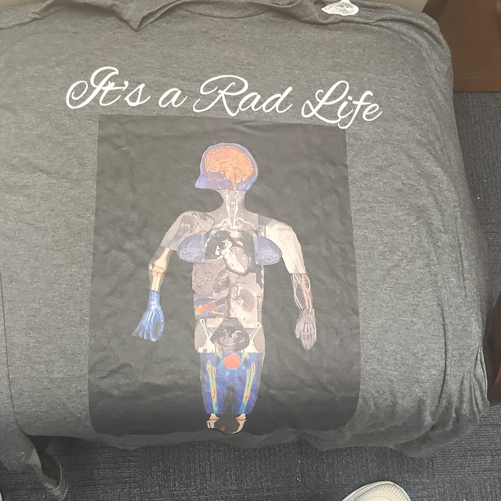 Port & Company Fan Favorite Gray Tee 2XL “It’s a Rad Life”