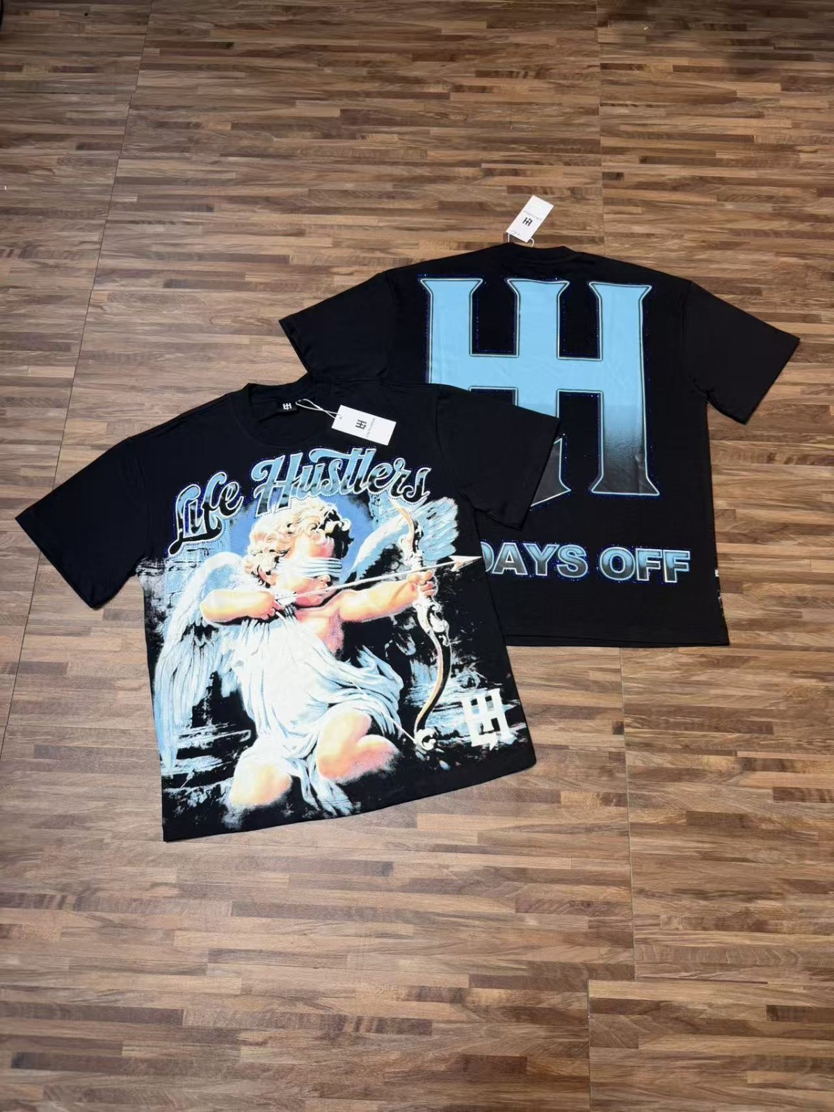 Life Hustlers Printed Casual Loose-Fitting Cotton T-shirt