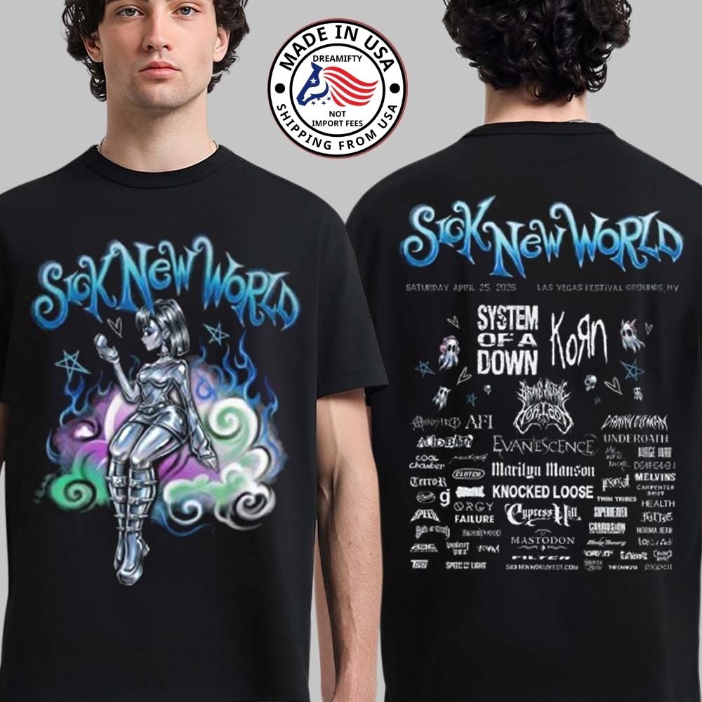Sick New World 2026 Las Vegas Festival April 25 Kids Adults Unisex T-Shirt
