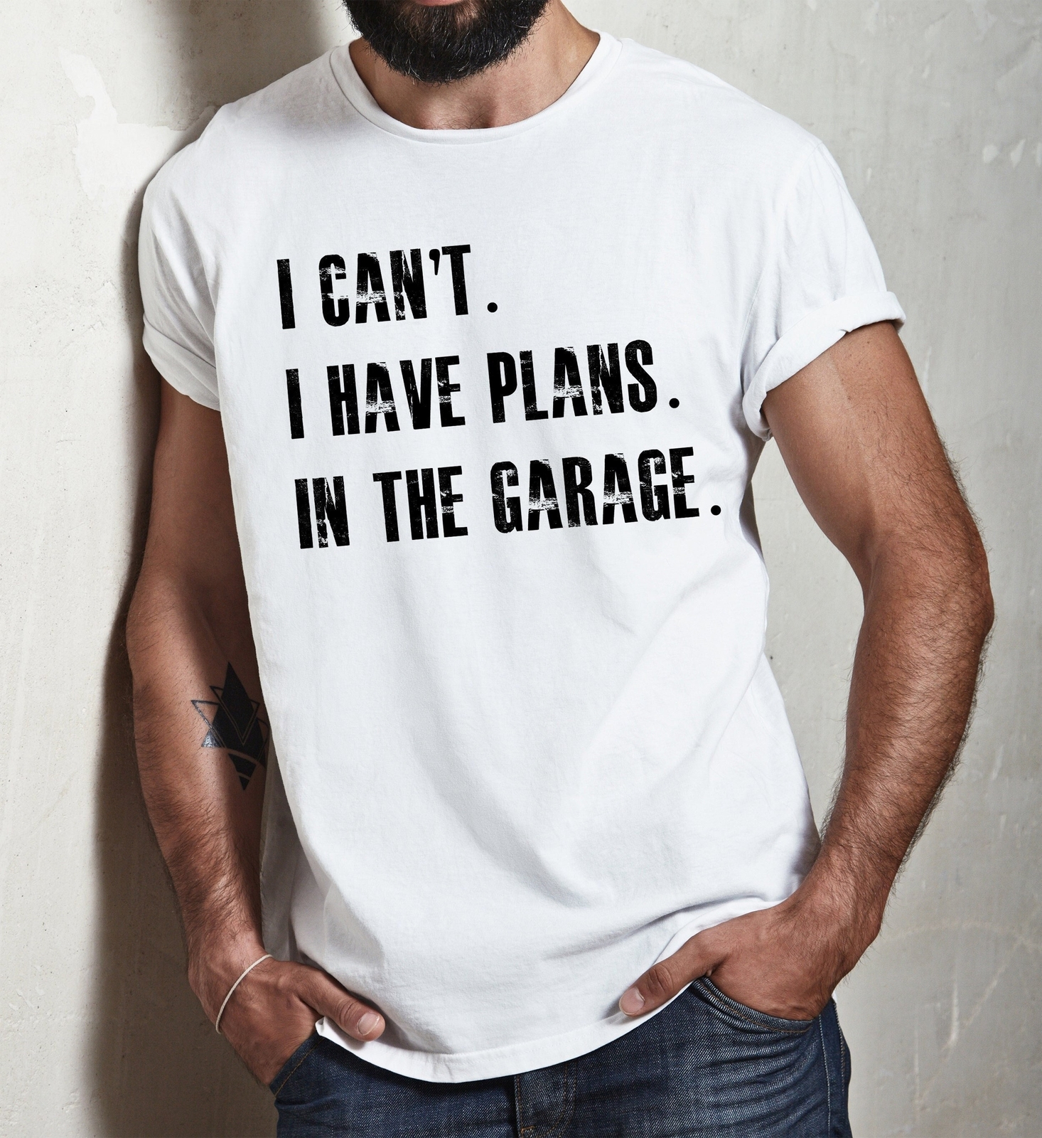 I Cant I Have Plans In The Garage, Car Mechanic Design T-Shirt, Gifts for Dad,