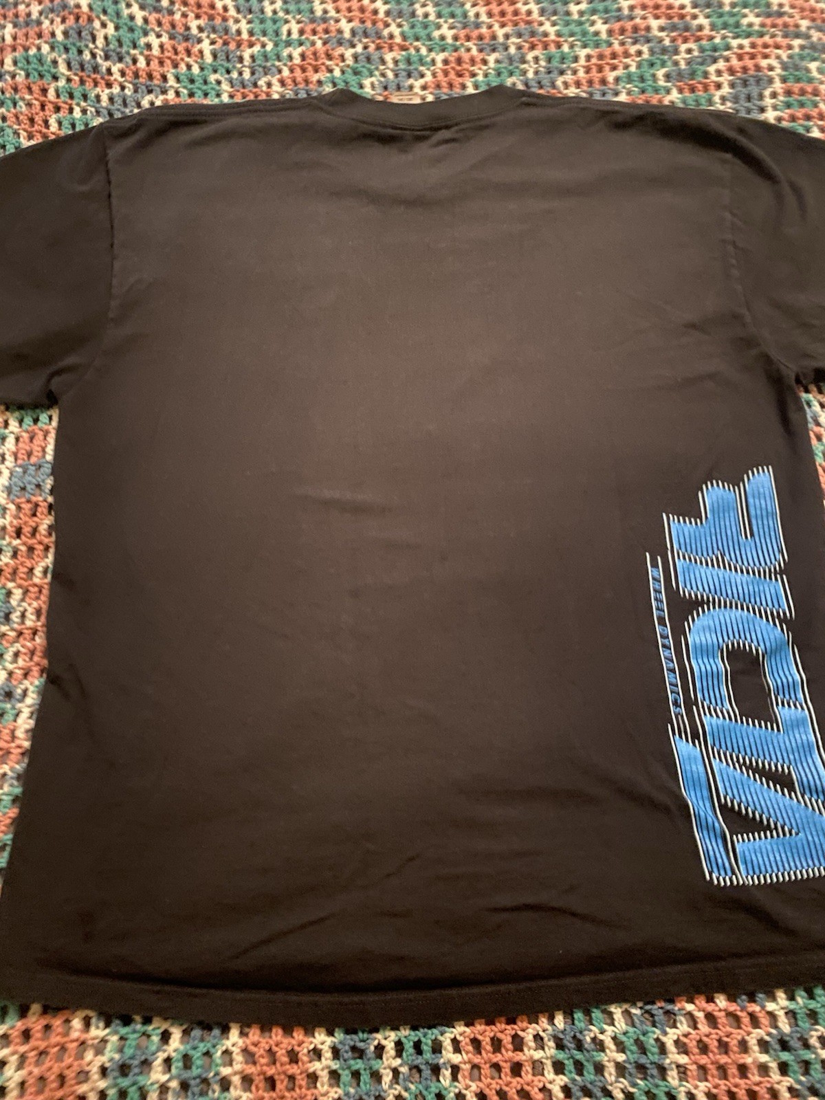 Vintage NHS RICTA Wheels Skateboard Black T Shirt Sz 2XL (25.5in W X 30in L) Y2K