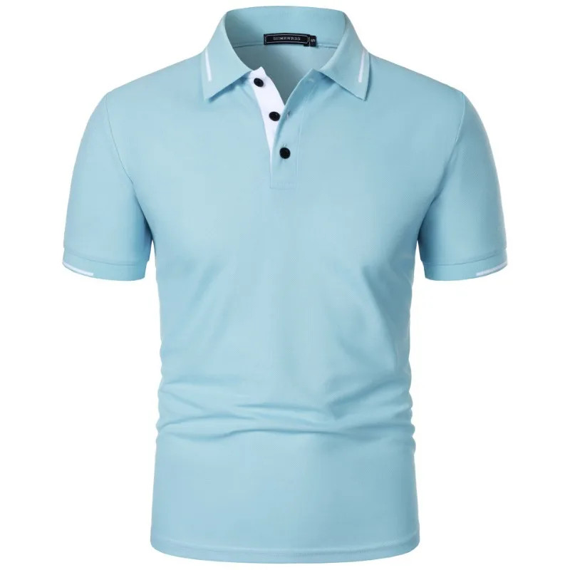 Men Breathable Summer Polo Shirt Beach Casual Tshirt Top Daily Fit Tee Gym Gift