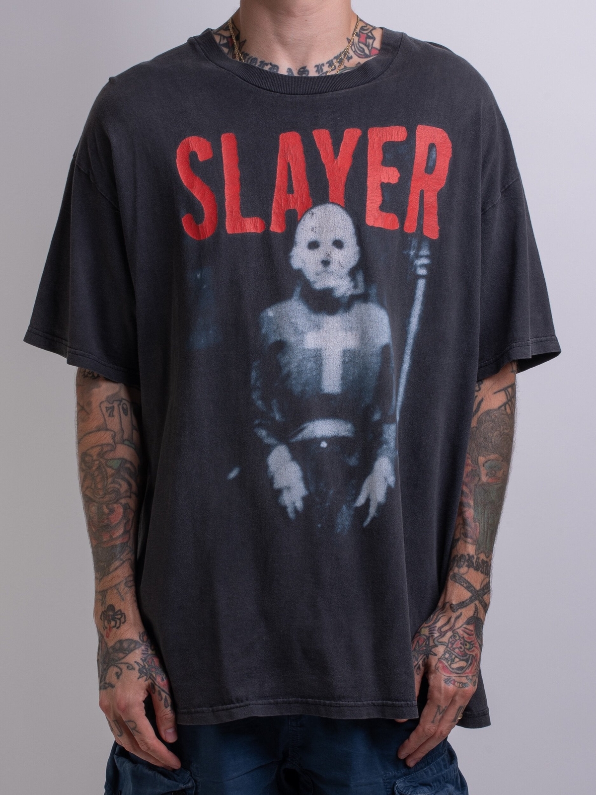 Reprint 1999 Slayer Diabolus in Musica Tour Black T-Shirt Unisex tee NH18816