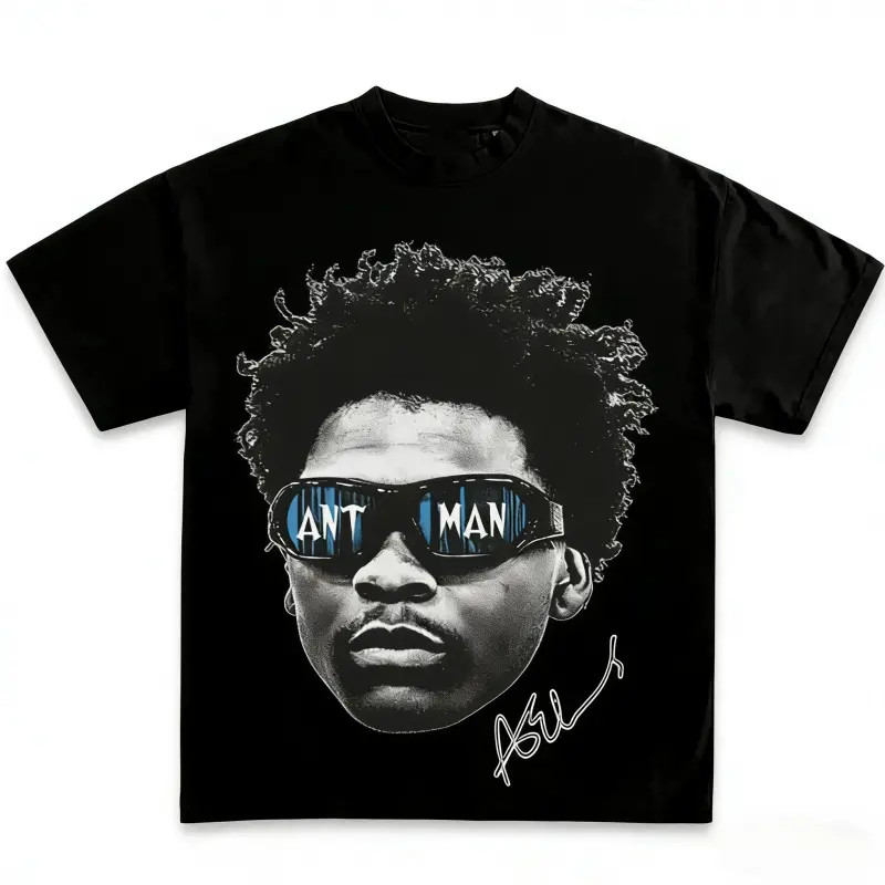 Anthony Edwards Printed Short-Sleeve Round Neck Soft Unisex Casual Everyday Bask