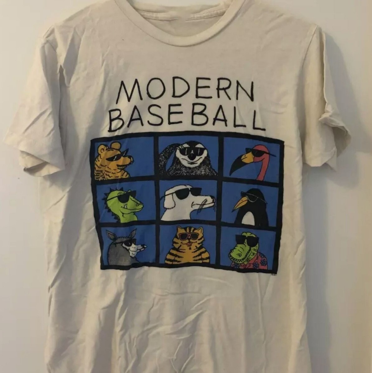 New Hot Modern Baseball Band Cotton White S-5XL Shirt HP137