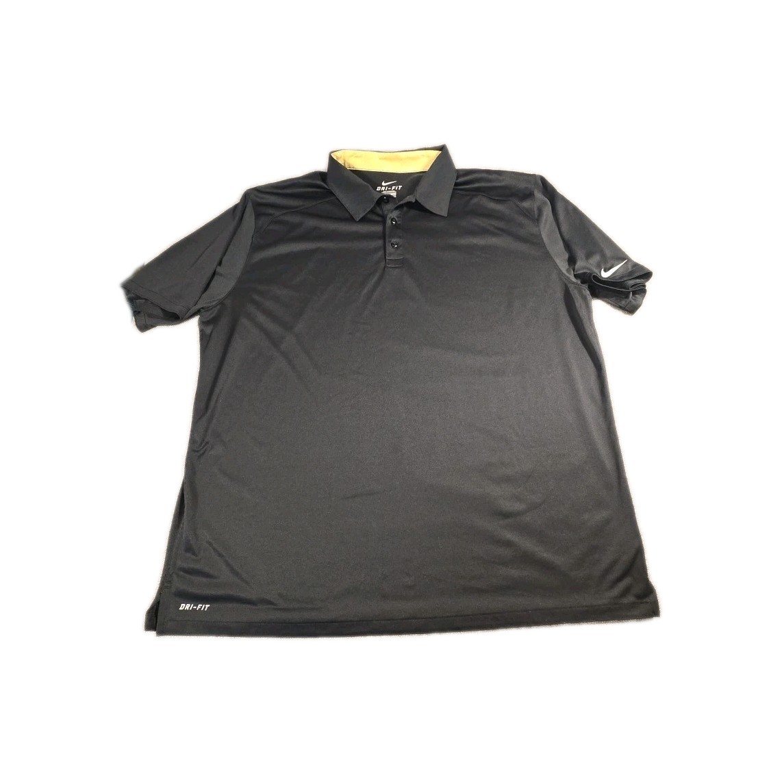 Nike Men’s Dri Fit Navy Black-Gold Short Sleeve Shirt UCF Vandy College XXL