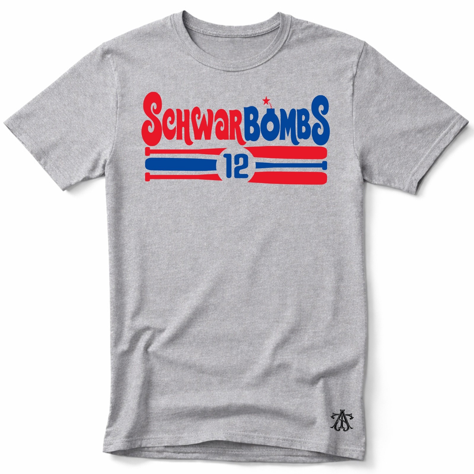 SCHWARBOMB | Philadelphia Baseball themed Ring Spun Cotton T-Shirt