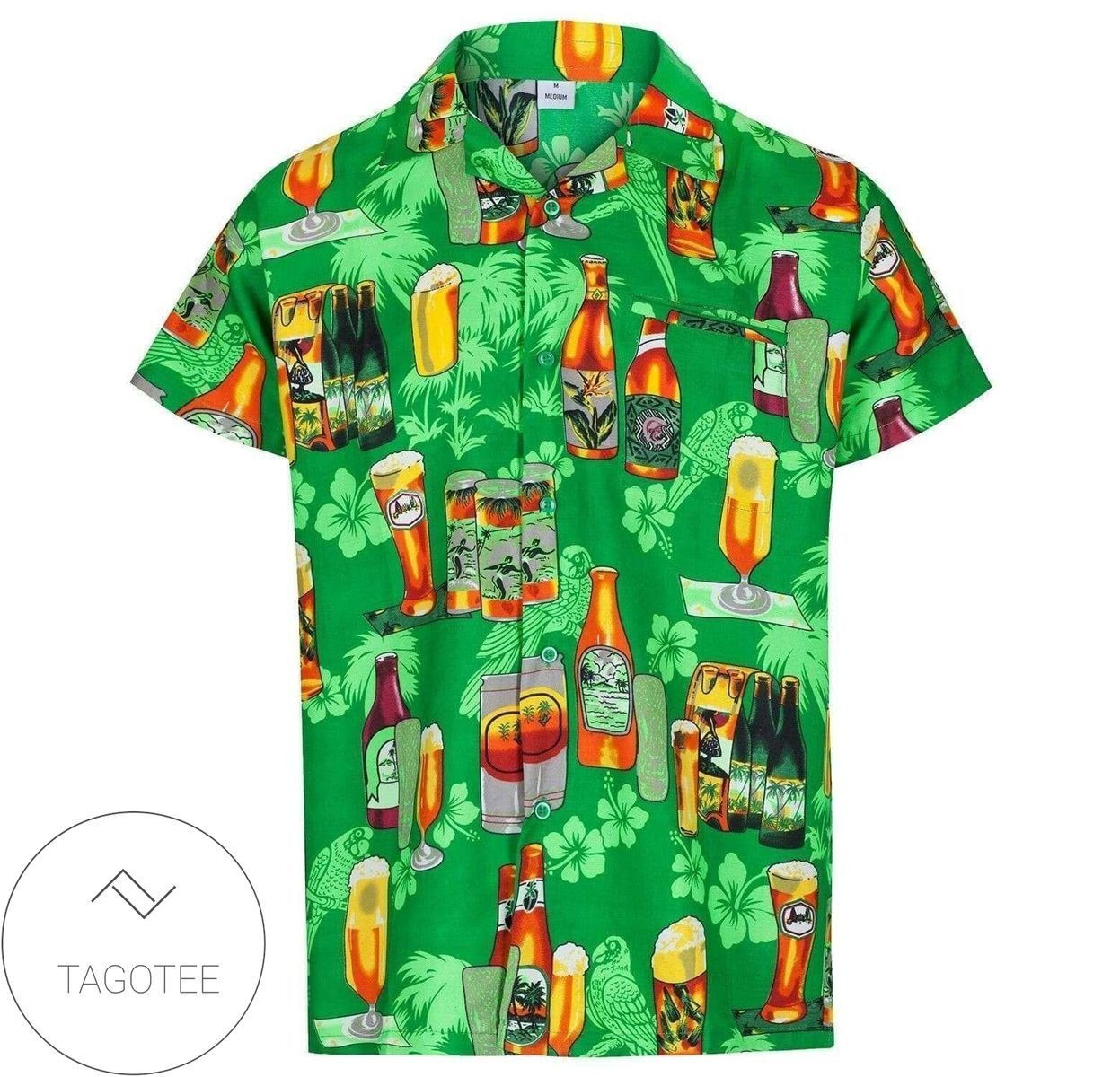 Enjoy Drinking Beer Multi Colors Hawaiian Shirts