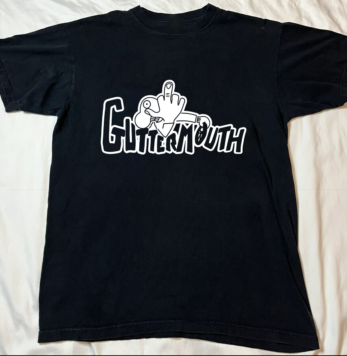 Guttermouth Logo Black Cotton Shirt All size S-5XL H779