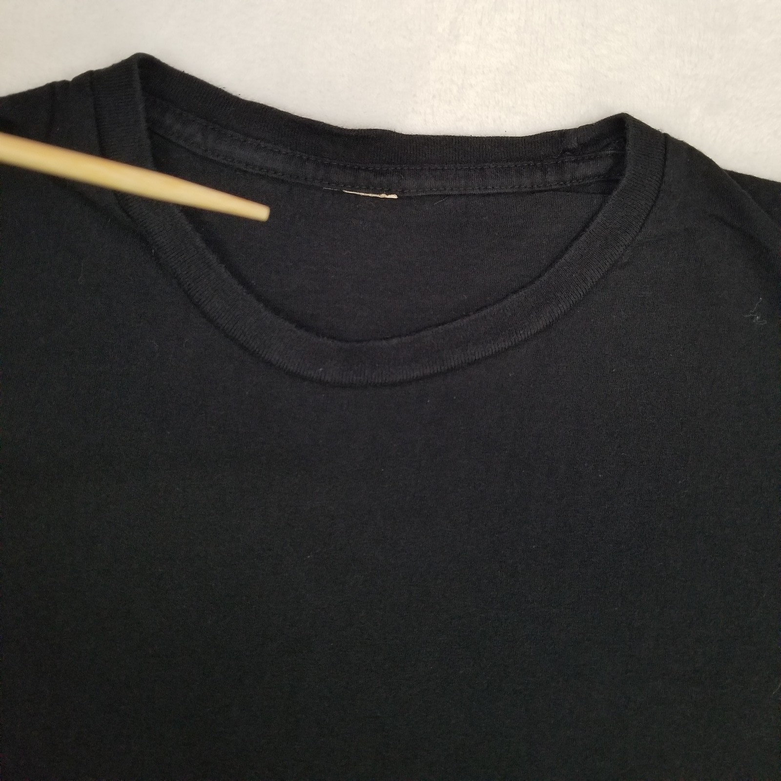 Black Solid Basic Blank T-Shirt Unbranded Men’s Medium Crew Neck Short Sleeve
