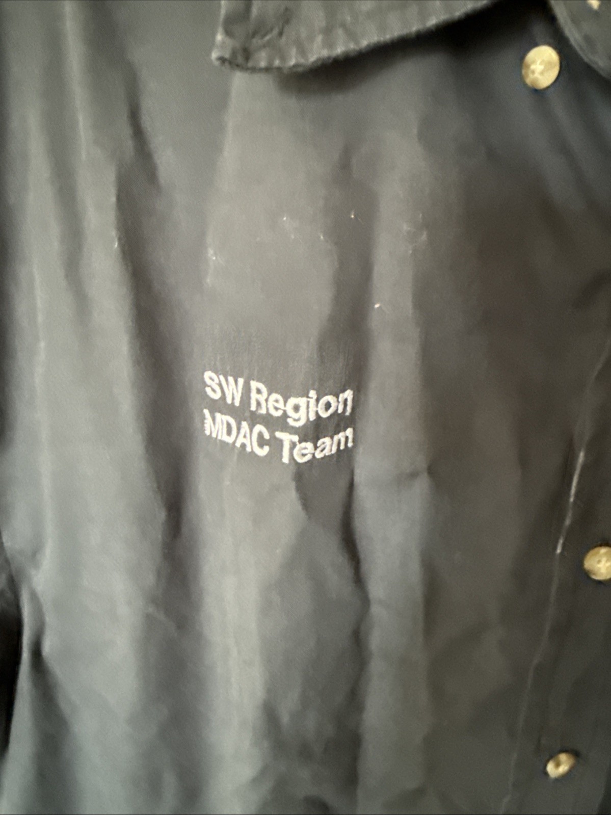 Blue generation button up work shirt matco tools XL size dark blue