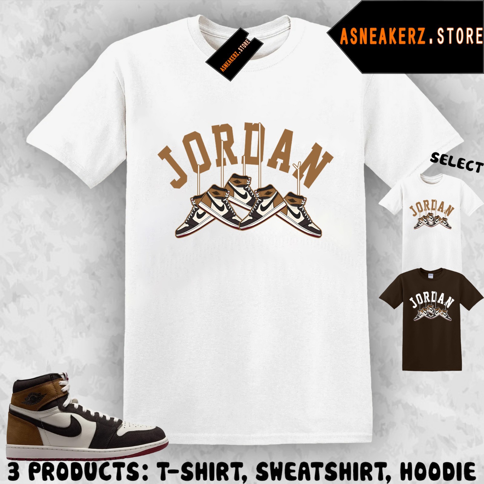 Shirt To Matching AJ 1 High Love Letter 2026 Match Sneaker Shoe Hanging T-Shirt