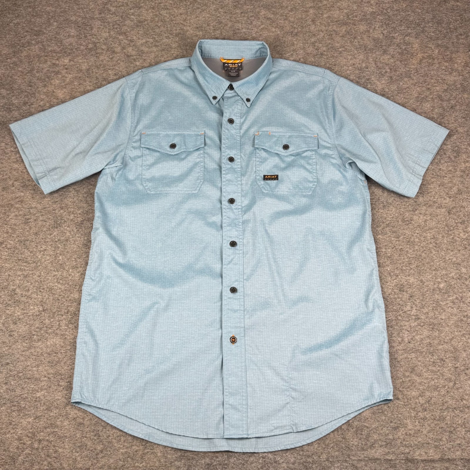 Ariat Rebar Made Tough VentTEK DuraStretch Work Shirt Blue Mens Small S