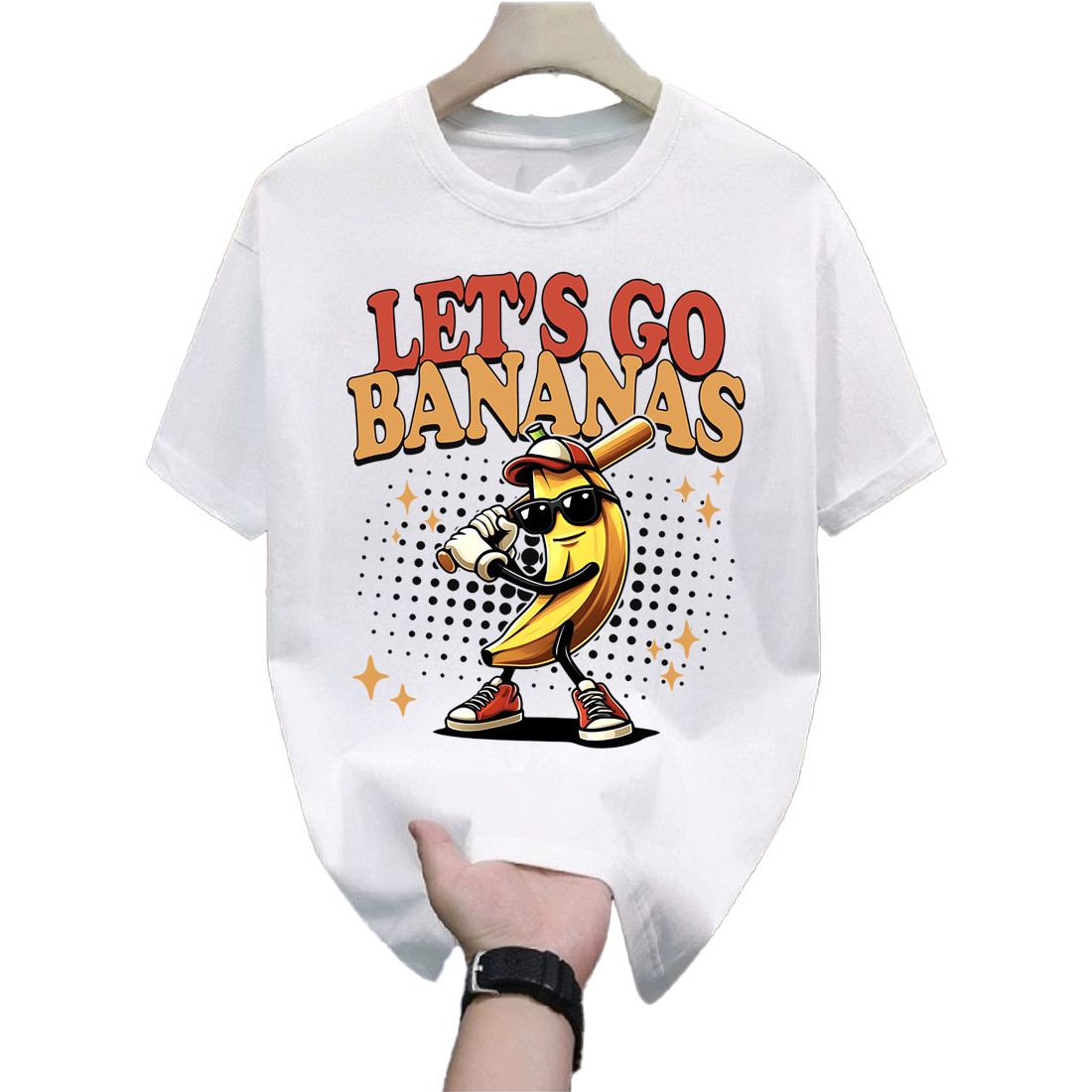 Let Go Banana Savannah Bananas Baseball Shirt Unisex White S-5XL 1HP0139