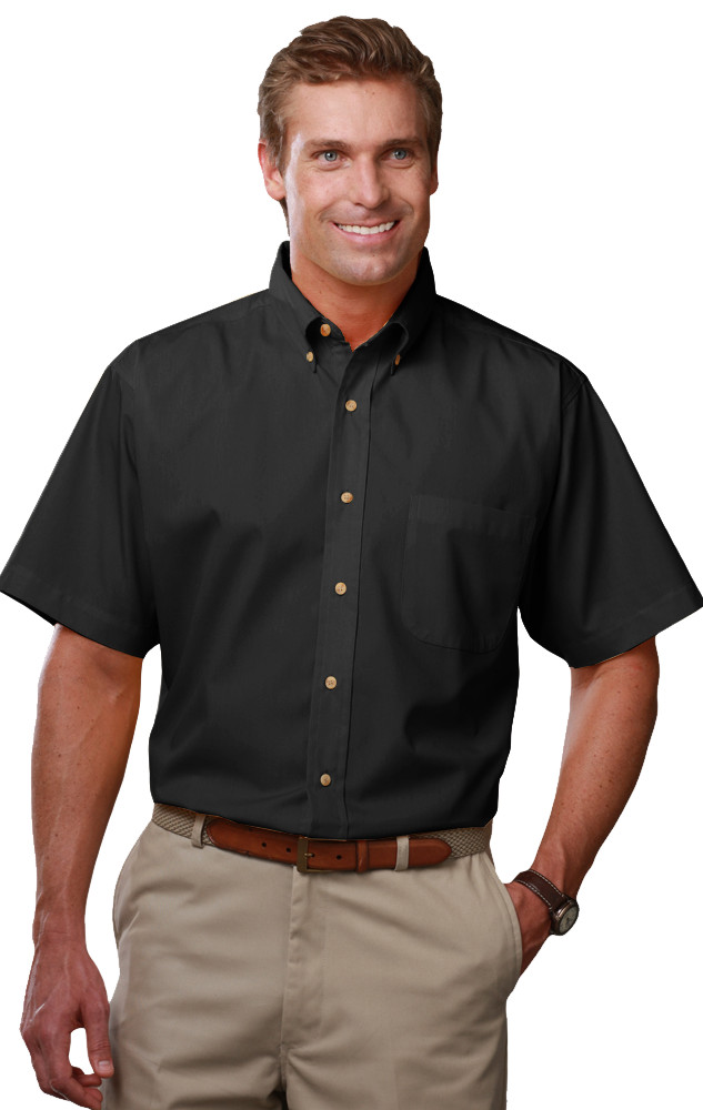 Blue Generation BG7217S Men’s Scotchgard Twill Short Sleeve Shirt