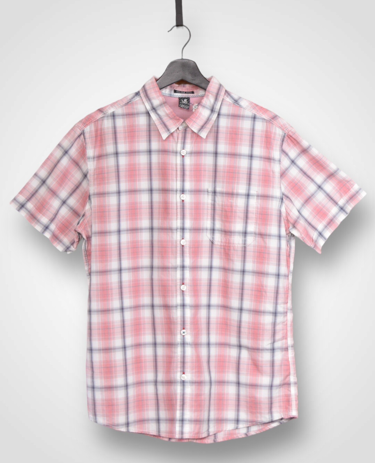 White Stuff Men’s Shirt Slim Fit Short Sleeve Size S 100% Cotton