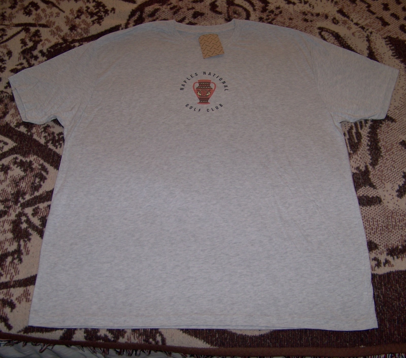 NEW IMPERIAL Crew Neck Cotton Poly Tee Shirt NAPLES NATIONAL GOLF CLUB 2XL Gray