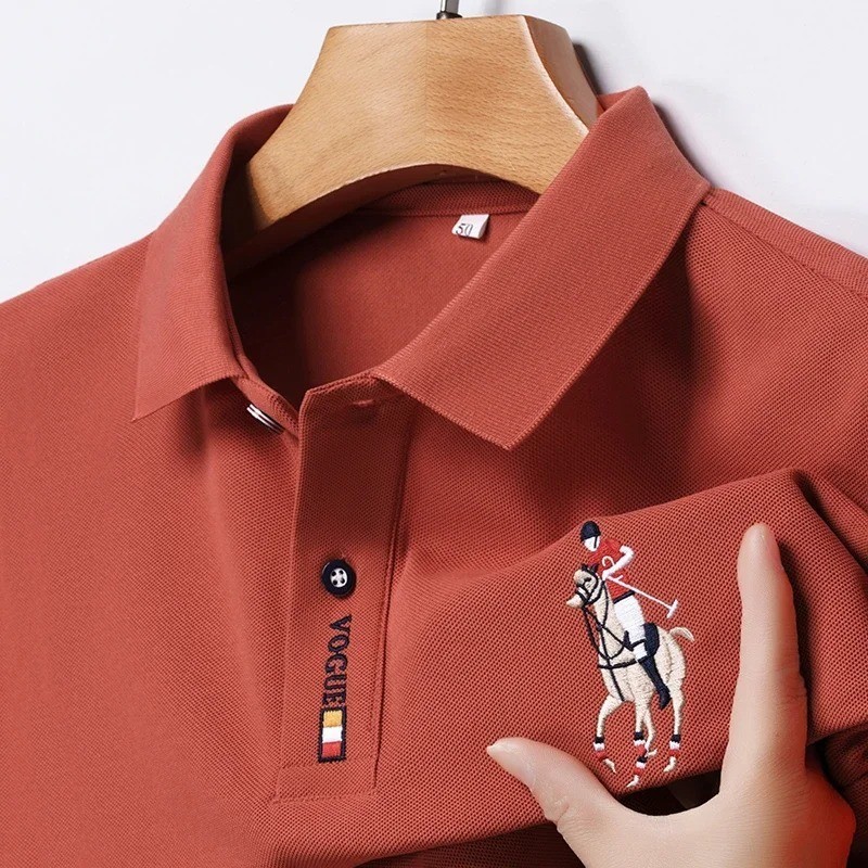 Men’s Summer Embroidered Polo Shirt Luxury Fashion Top Short Sleeve T-Shirt