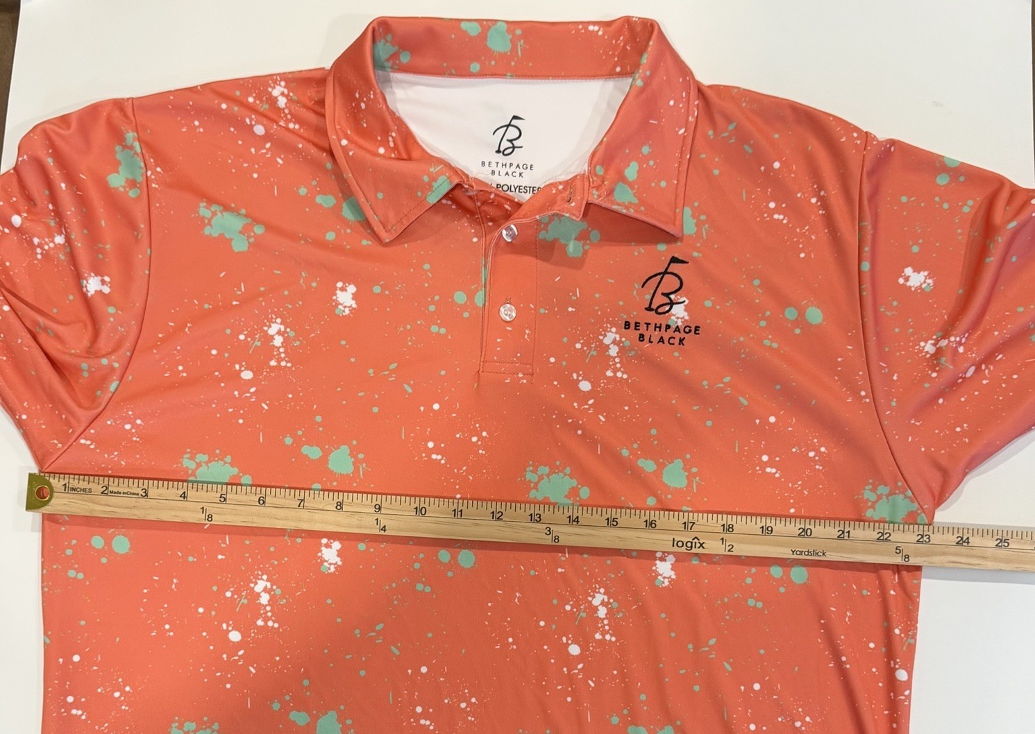 Bethpage BLACK Private Label Golf Polo Men’s LARGE Measurements are In THE PICS