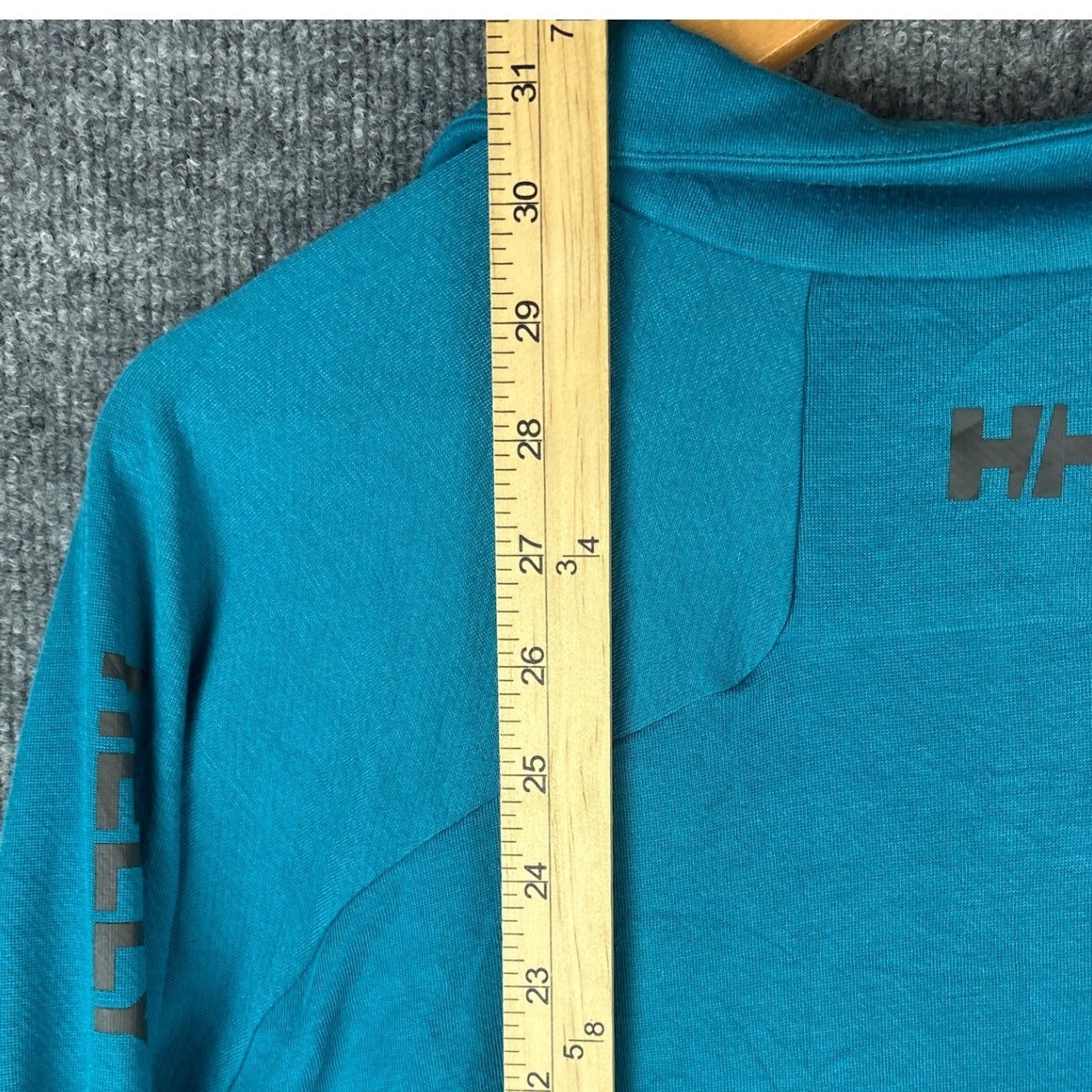 Helly Hansen HP 1/2 Zip Teal Lightweight Midlayer Mens XL Wicking UPF50