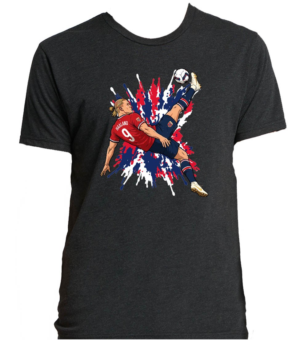 Erling Haaland Spray Paint Norway TRIBLEND Shirt T-Shirt