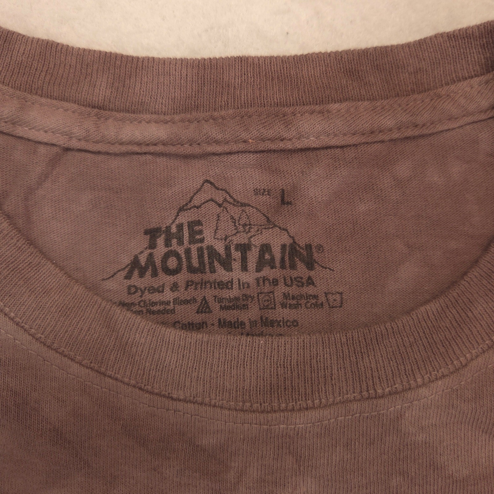 The Mountain Crew Neck Short Sleeve Graphic T Shirt Mens Size Large L Tie Dye