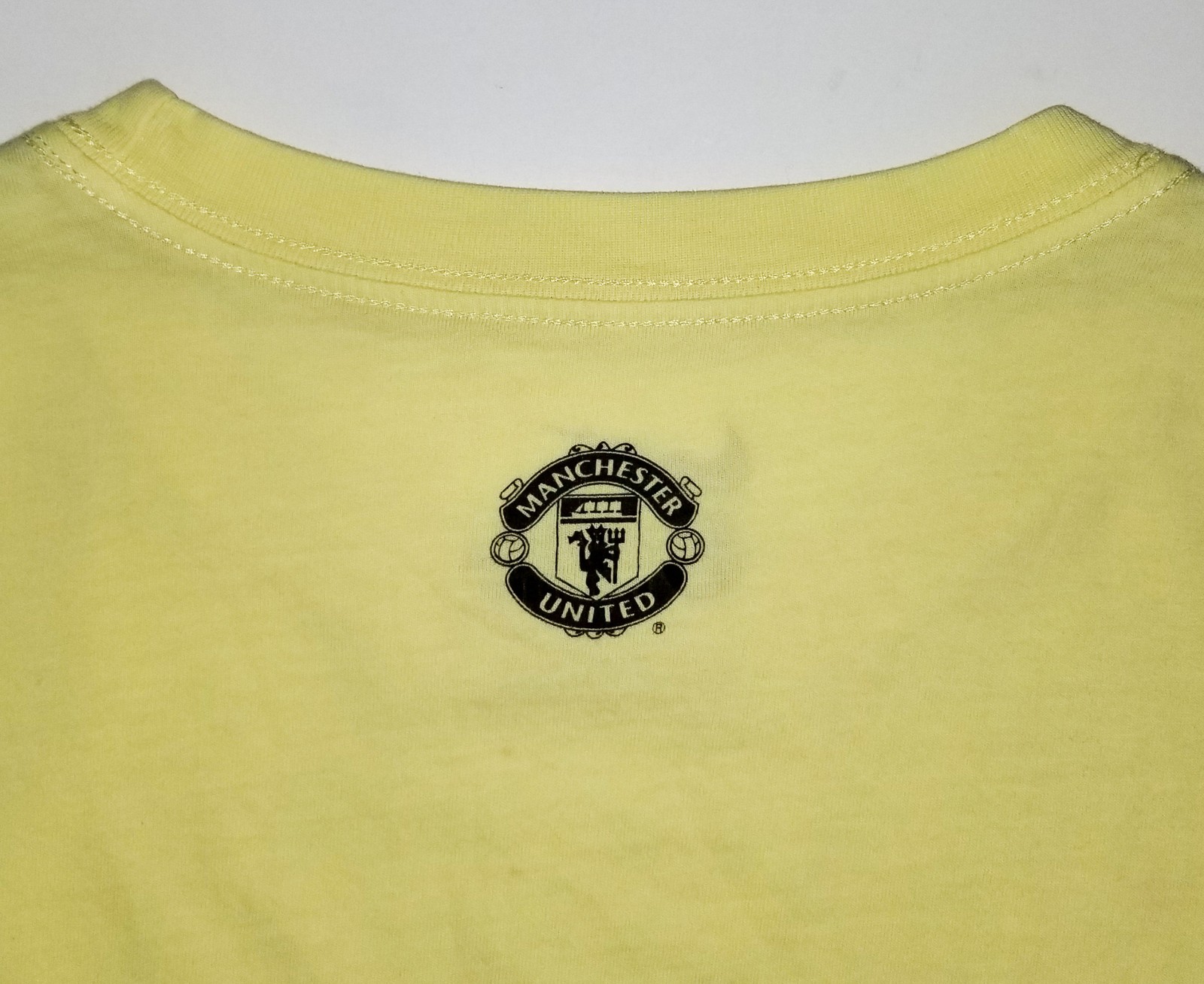 Manchester United Soccer T-Shirt NIKE Devil Trident RARE Football Team Tee LG