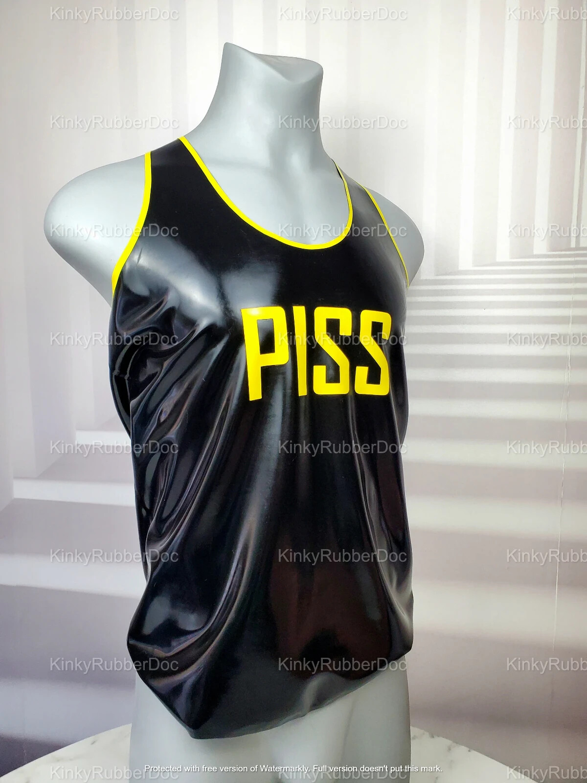 Customizable Latex Rubber Tank Top – PISS