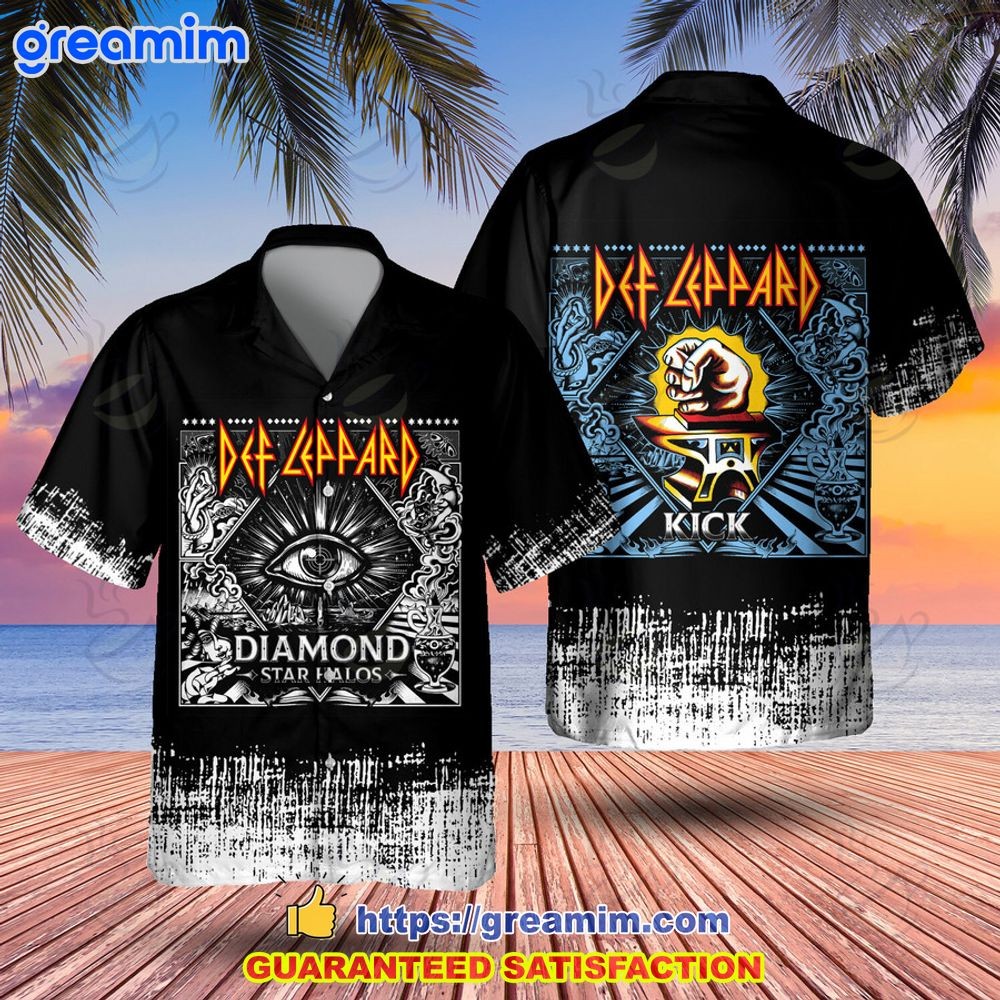 Def Leppard Diamond Star Halos Album Unisex Hawaiian Shirt