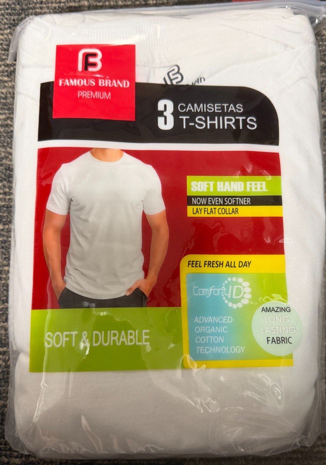 3 PACK WHITE CREWNECK TEE SHIRTS SIZE XL