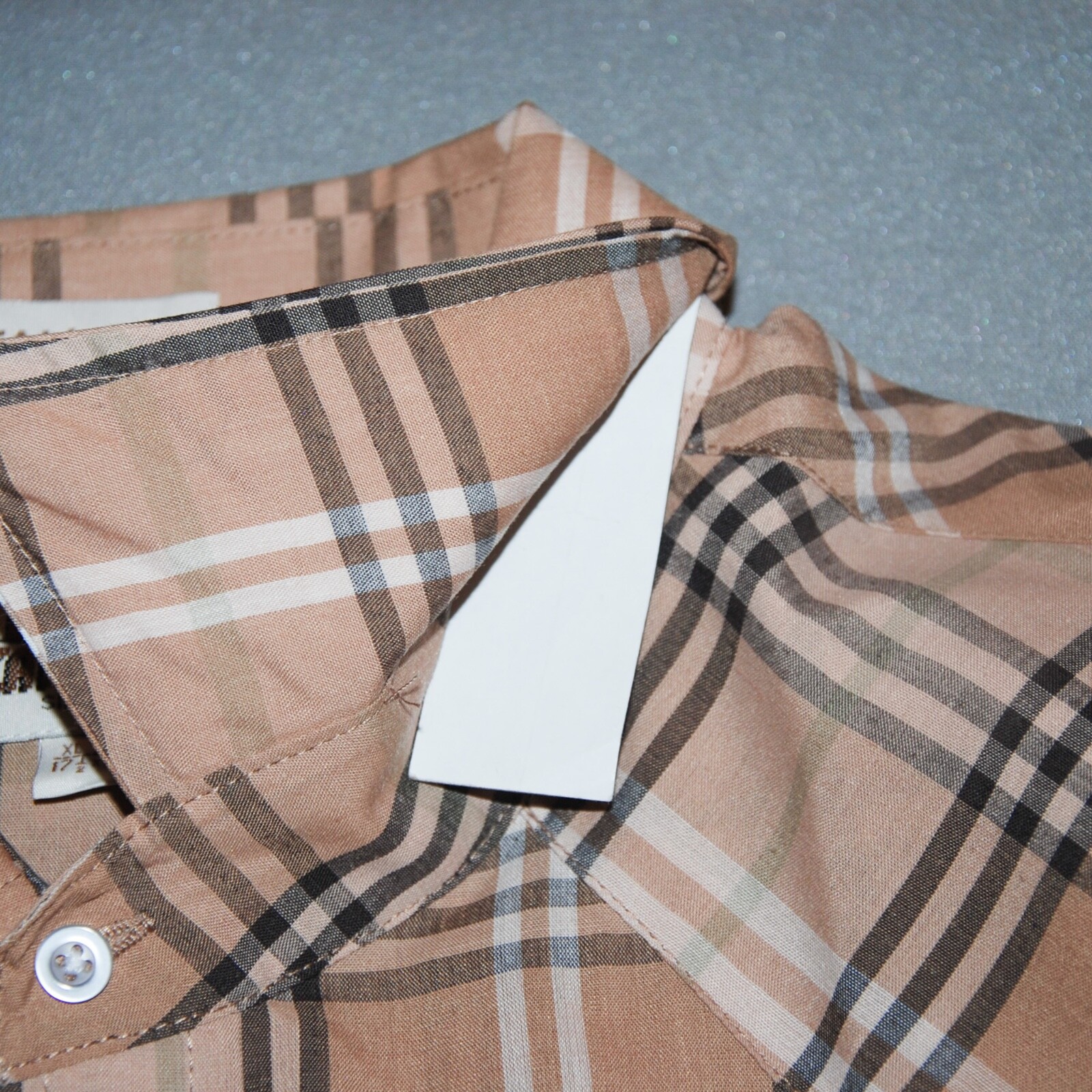 Vtg ELY CATTLEMAN XLT 17.5/37 Tan Check Western Pearl Snap Shirt Nova Plaid